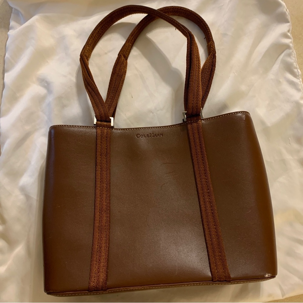 Colehaan cole haan pocketbook purse Shoulder handbag brown leather vintage ?